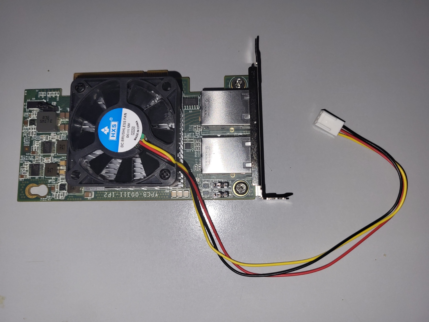 Fan Installed on Network Adapter